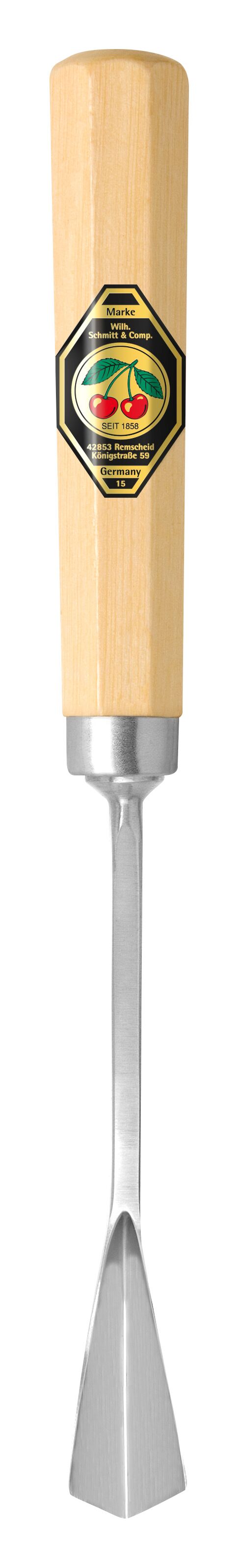 Woodcarving Chisel - Short Bent V Gouge #39