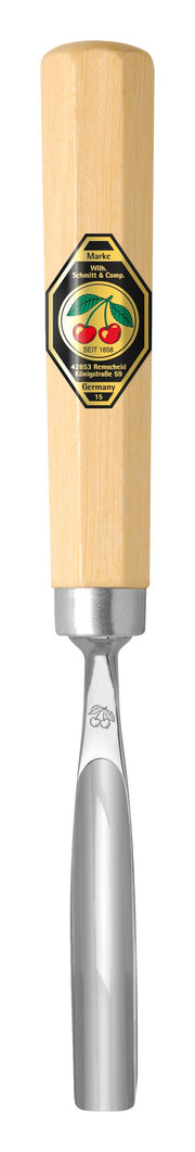 Short Series Woodcarving Chisel - Long Bent Gouge #8