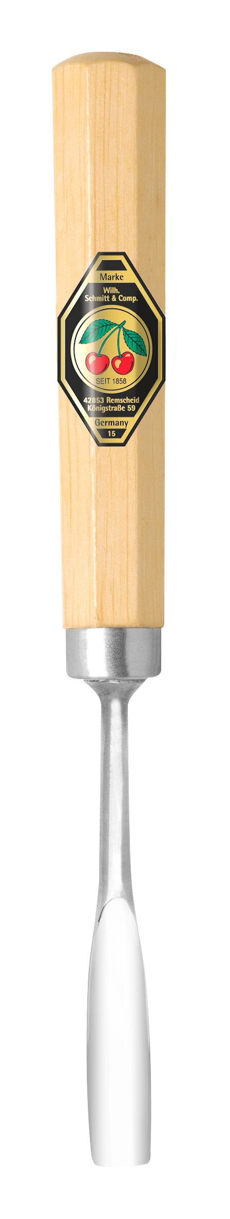 Short Series Woodcarving Chisel - Short Bent Gouge #6