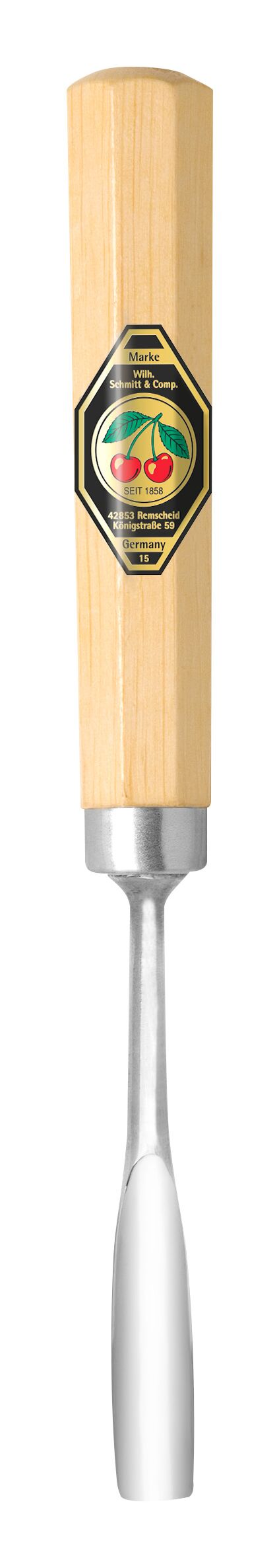 Short Series Woodcarving Chisel - Short Bent Gouge #8