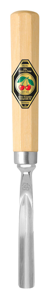 Short Series Woodcarving Chisel - Long Bent V Gouge #39