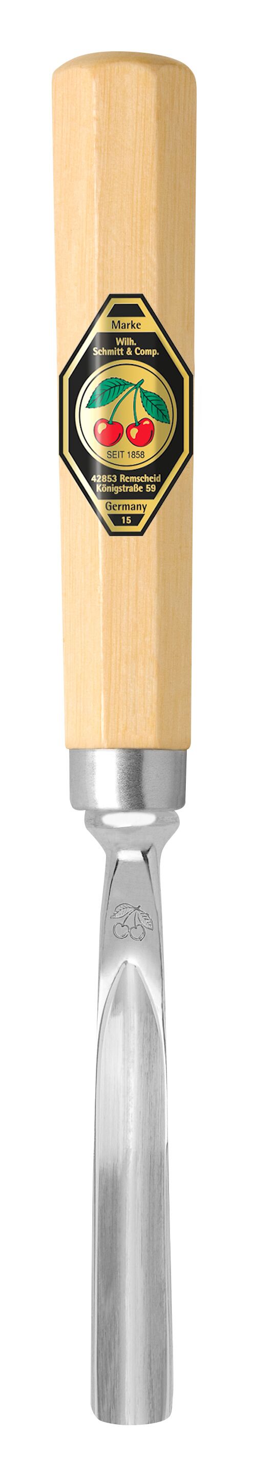 Short Series Woodcarving Chisel - Long Bent V Gouge #39