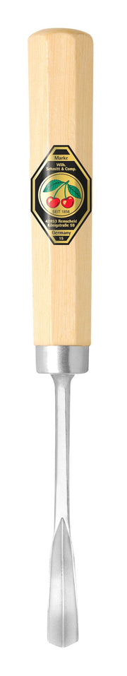 Short Series Woodcarving Chisel - Short Bent V Gouge #39