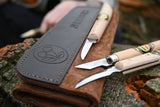 3pce Chip Carving Knife Set in leather roll