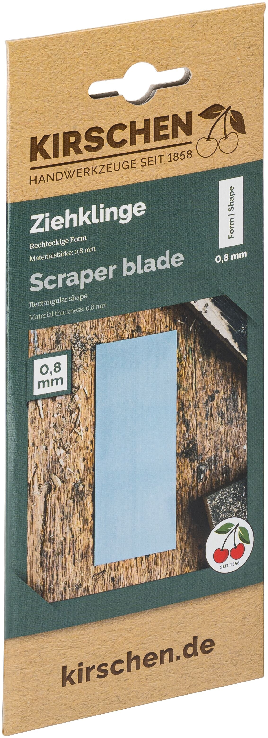 Cabinet Scraper - Rectangular 0.8mm thick
