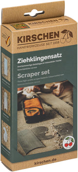 3pce Cabinet Scraper Set In Leather Wallet