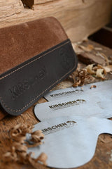 3pce Cabinet Scraper Set In Leather Wallet