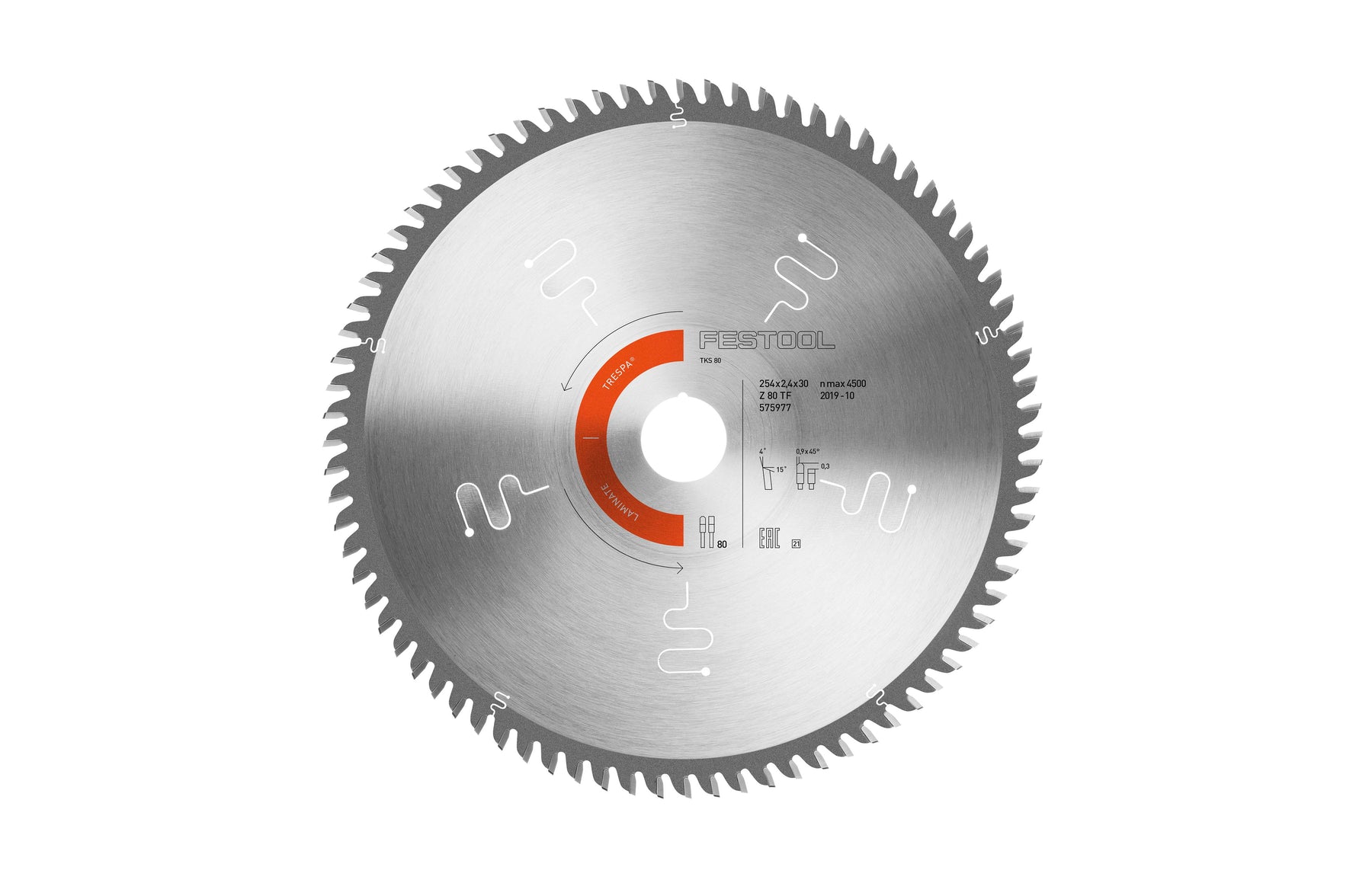 Laminate Saw Blade 254mm x2.4mm x 30mm 80 Tooth - Image 1
