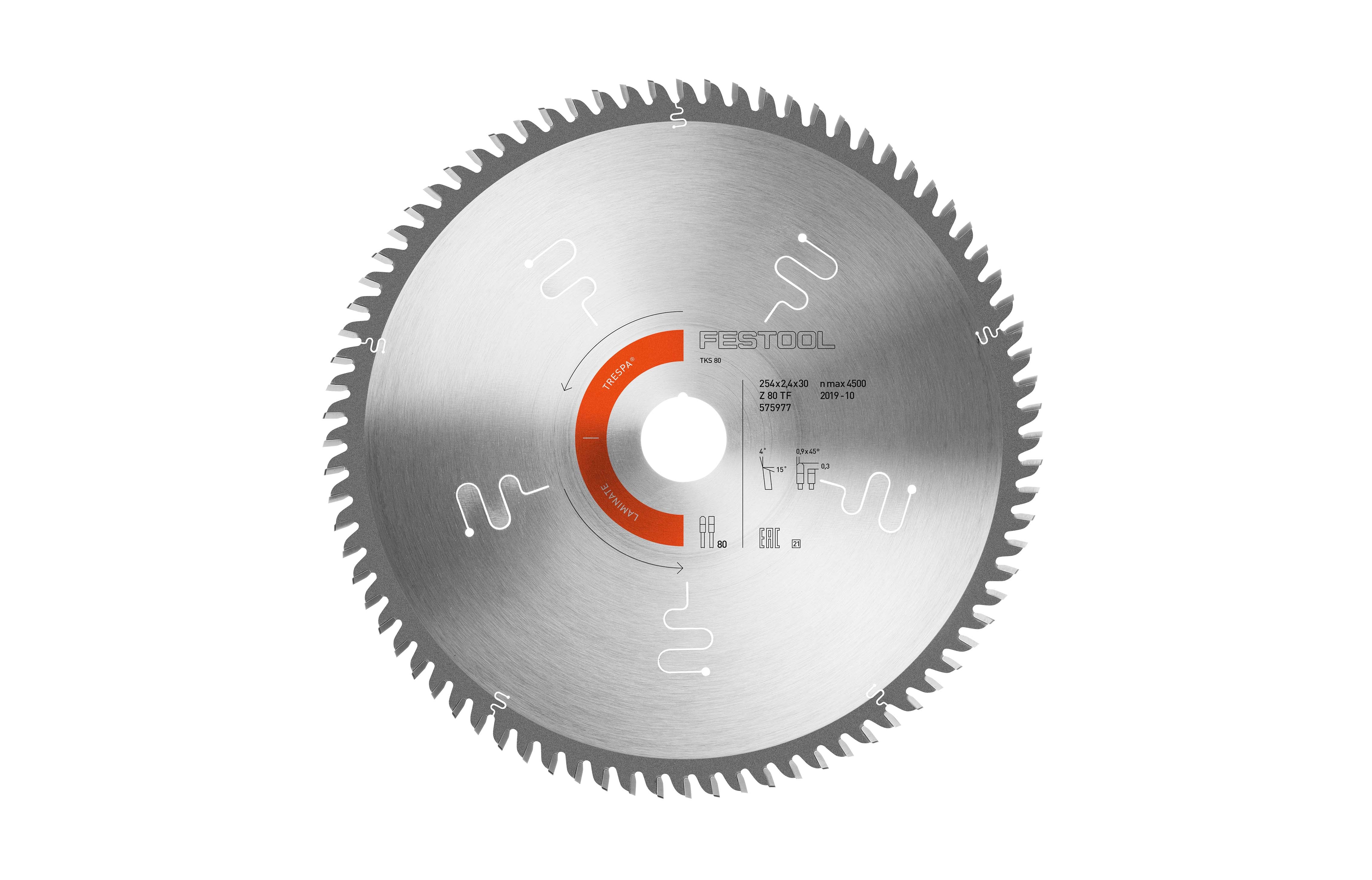 Laminate Saw Blade 254mm x2.4mm x 30mm 80 Tooth - Image 1