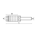 Klein® Slot Cutter Arbors - 1/4" Shank