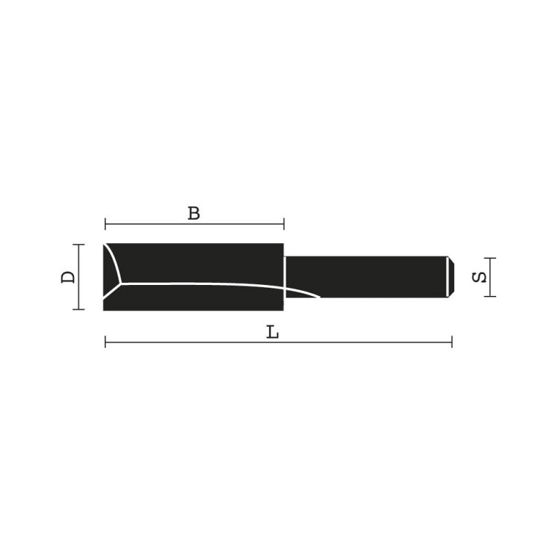 Klein® Straight Router Bits - 1/4" Shank